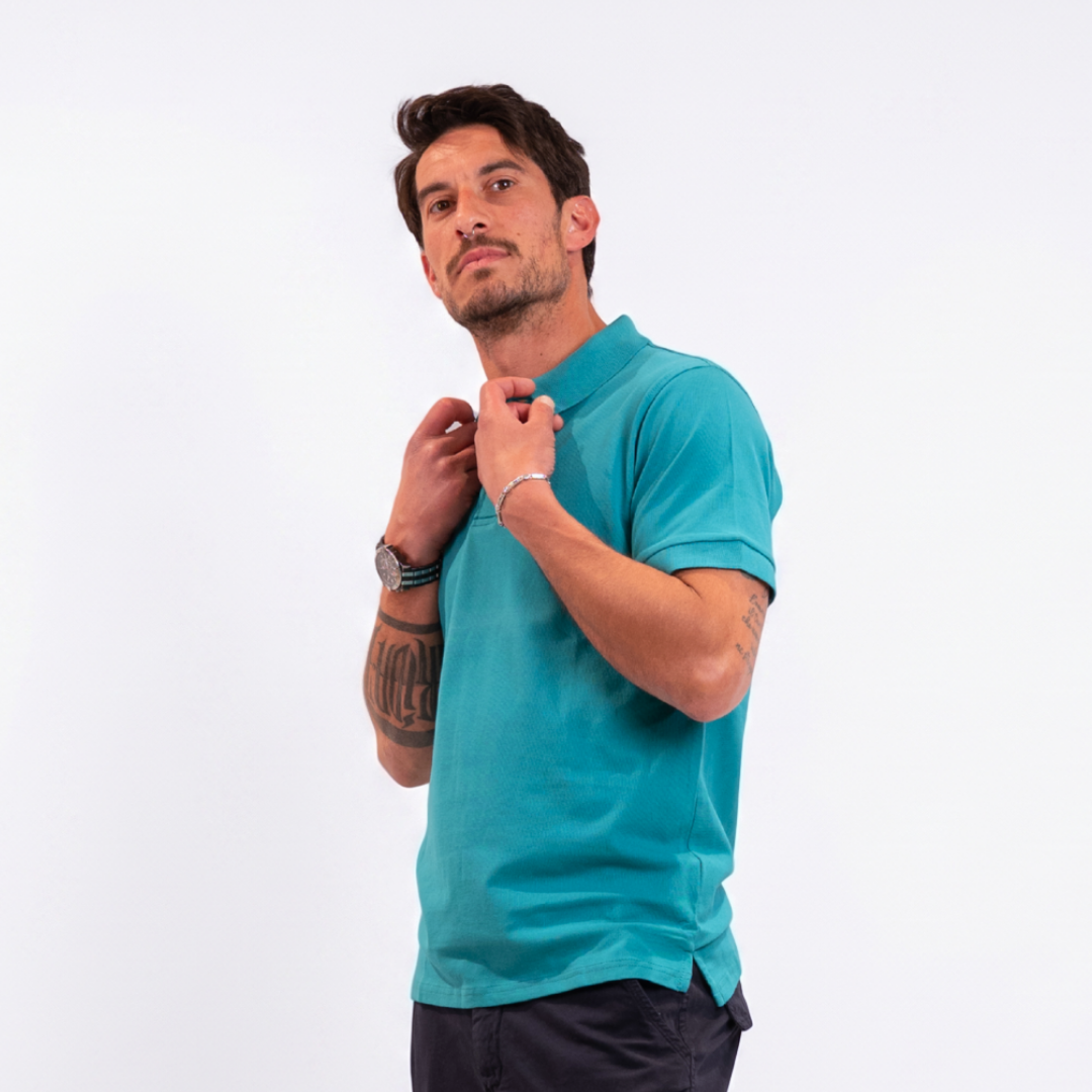 Polo in cotone - Pavone