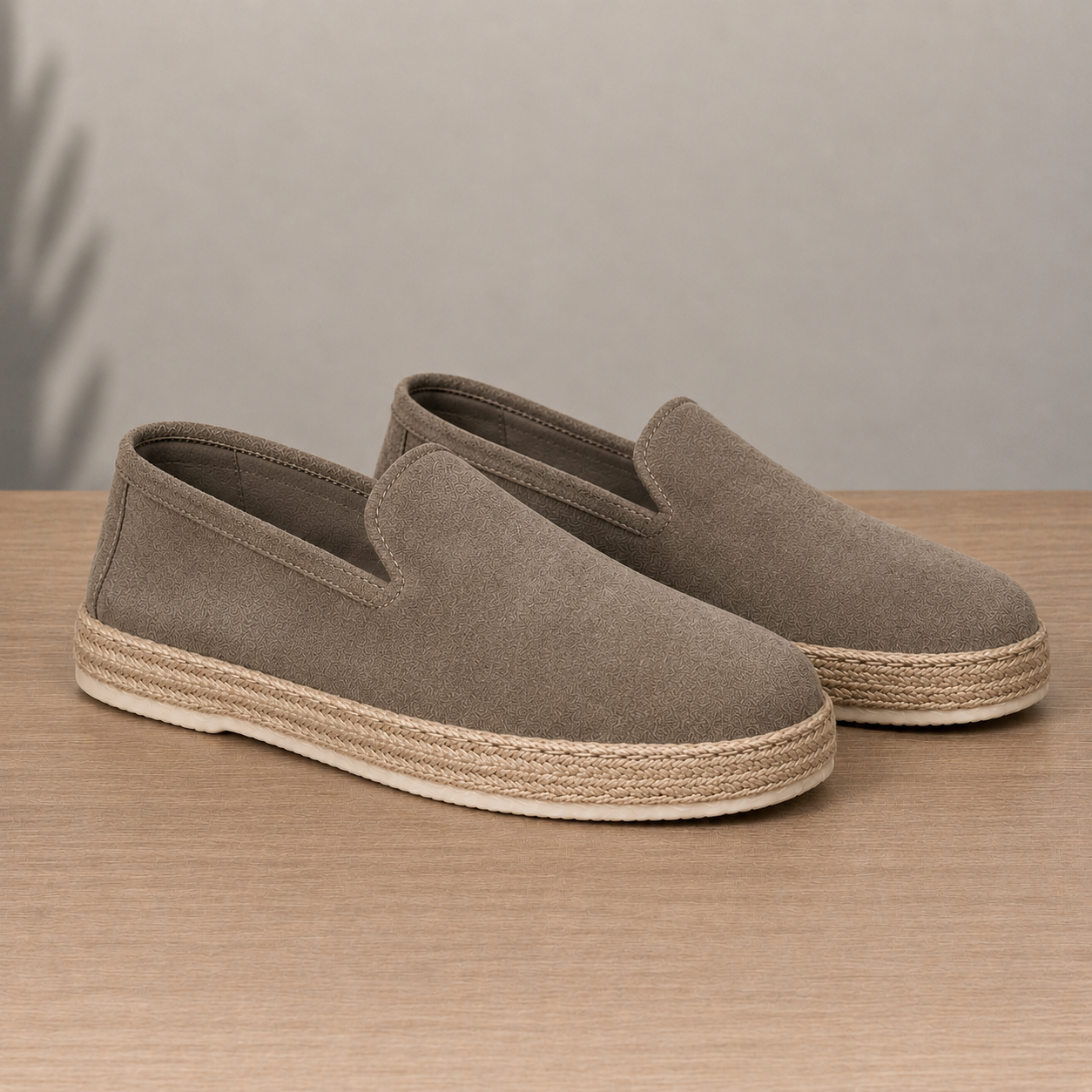 Espadrillas in camoscio - Tortora