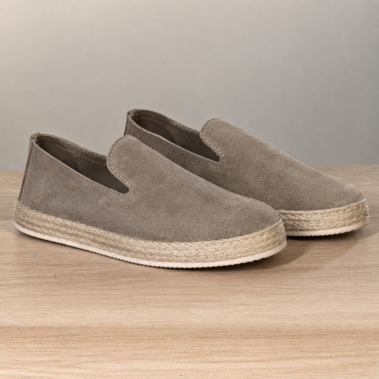 Espadrillas in camoscio - Tortora