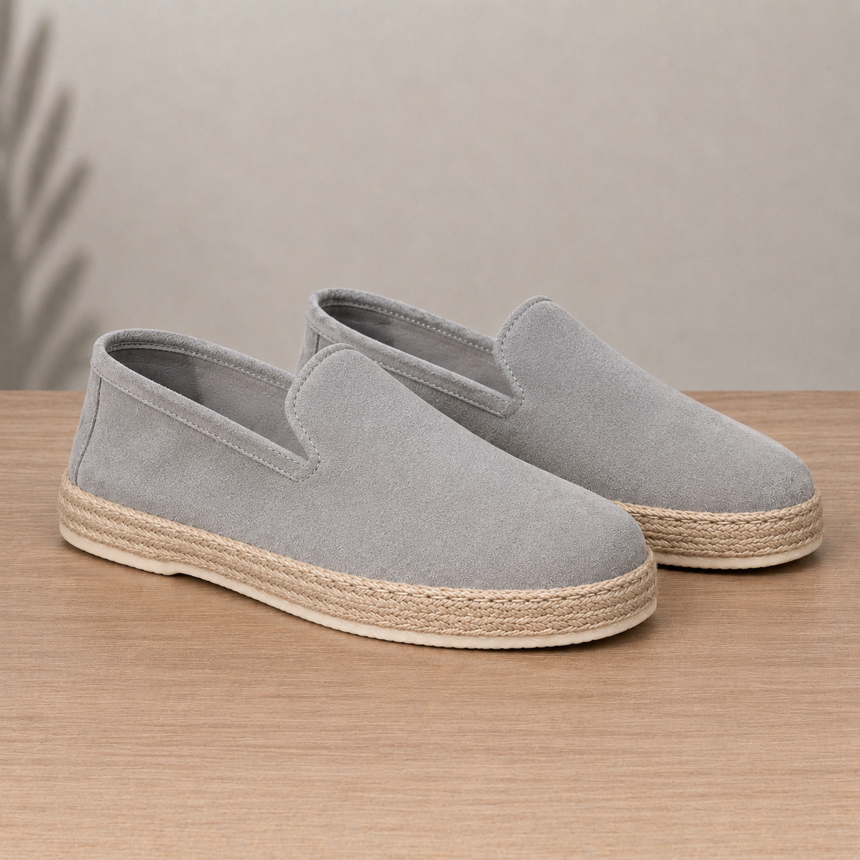 Espadrillas in camoscio - Grigio