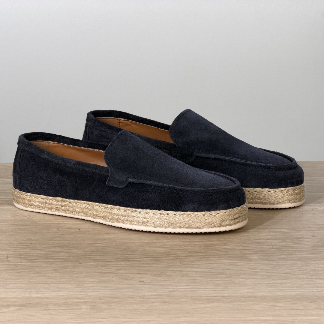 Espadrillas classica in camoscio - Blu