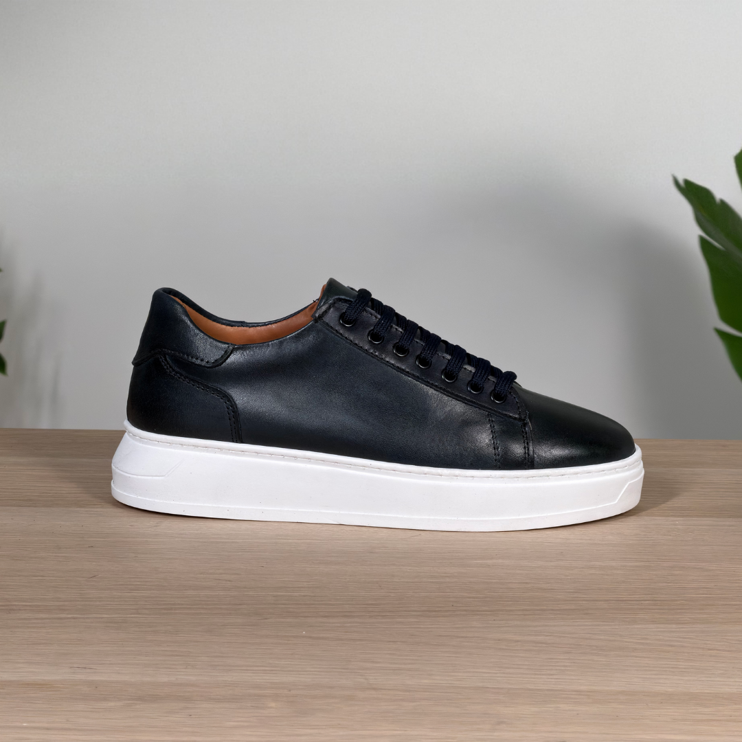 Sneakers in pelle - Blu