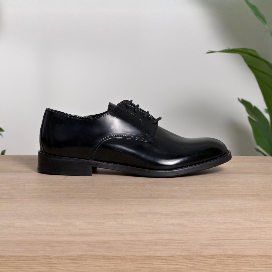 Derby in pelle liscia di vitello - Nero