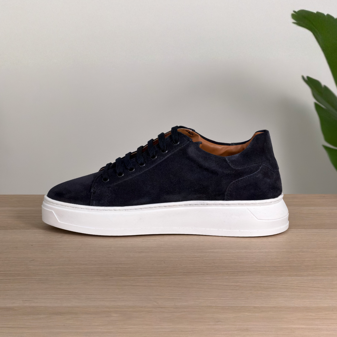 Sneakers in camoscio - Blu