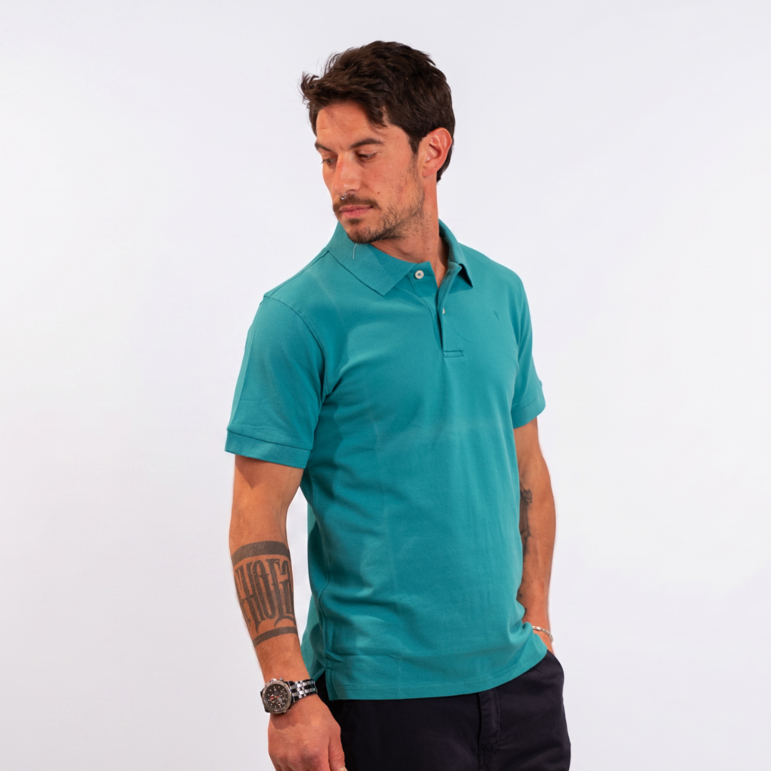 Polo in cotone - Pavone