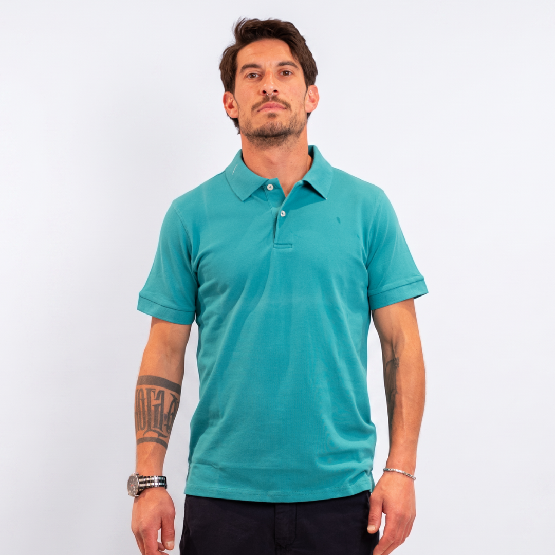 Polo in cotone - Pavone