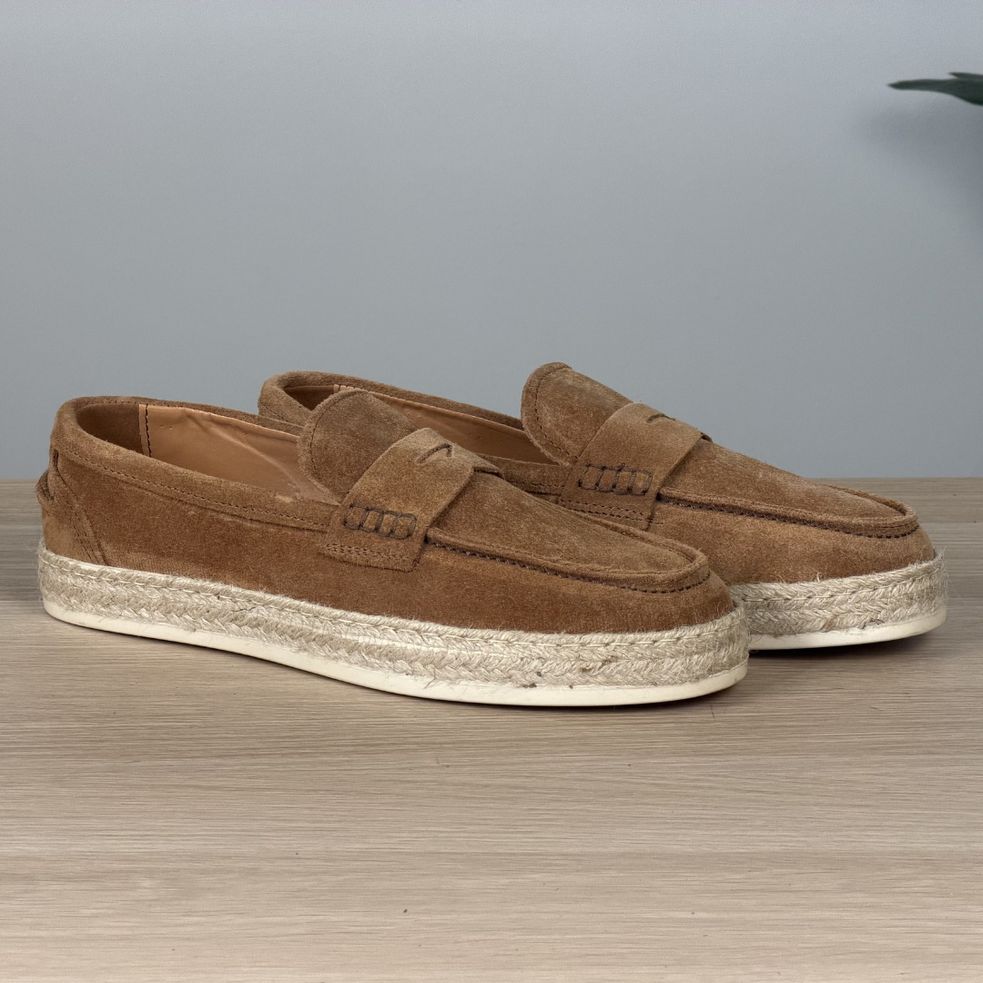 Espadrillas in camoscio - Cuoio