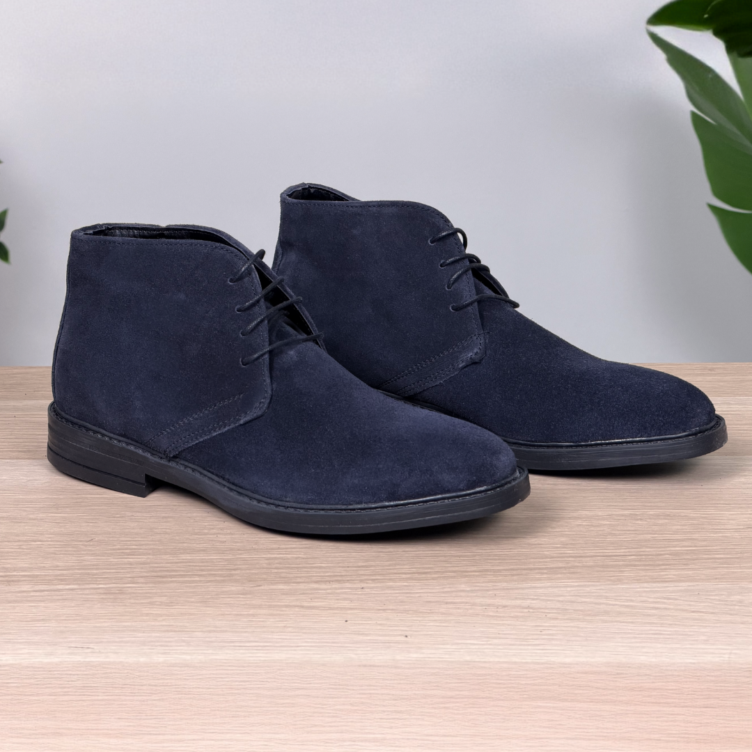 Polacchine in camoscio - Blu