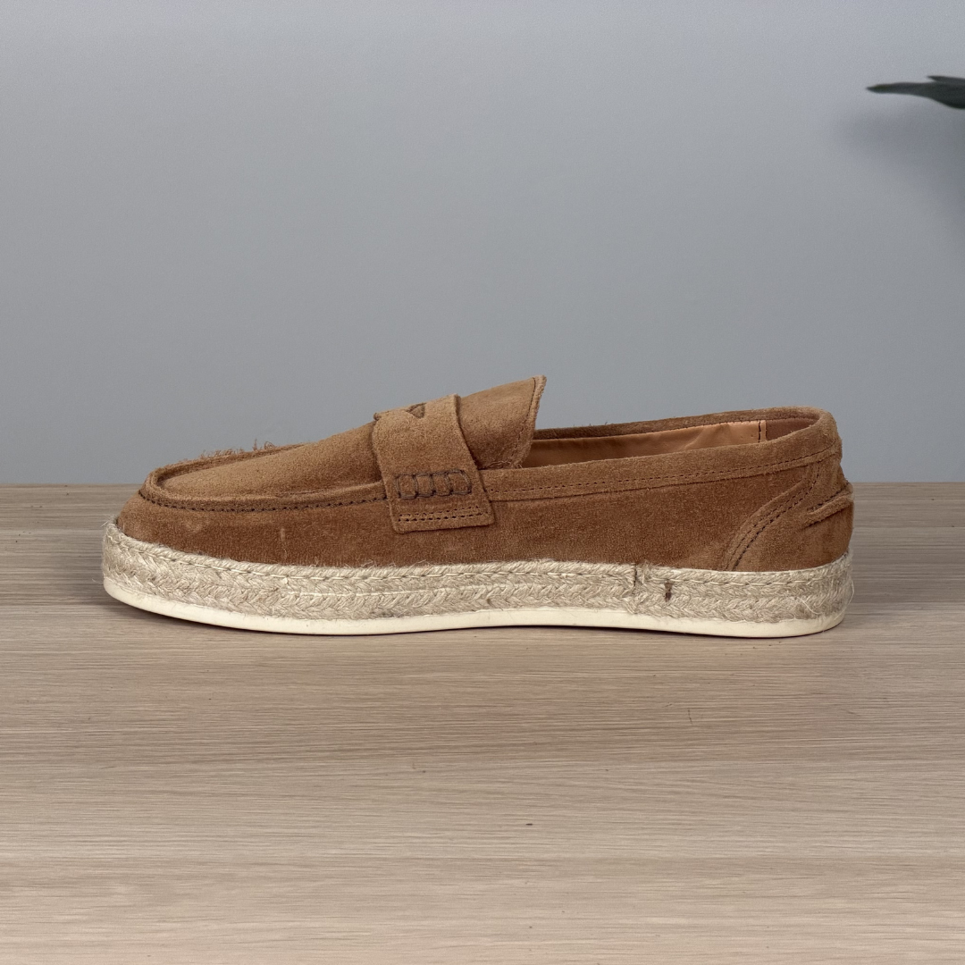 Espadrillas in camoscio - Cuoio