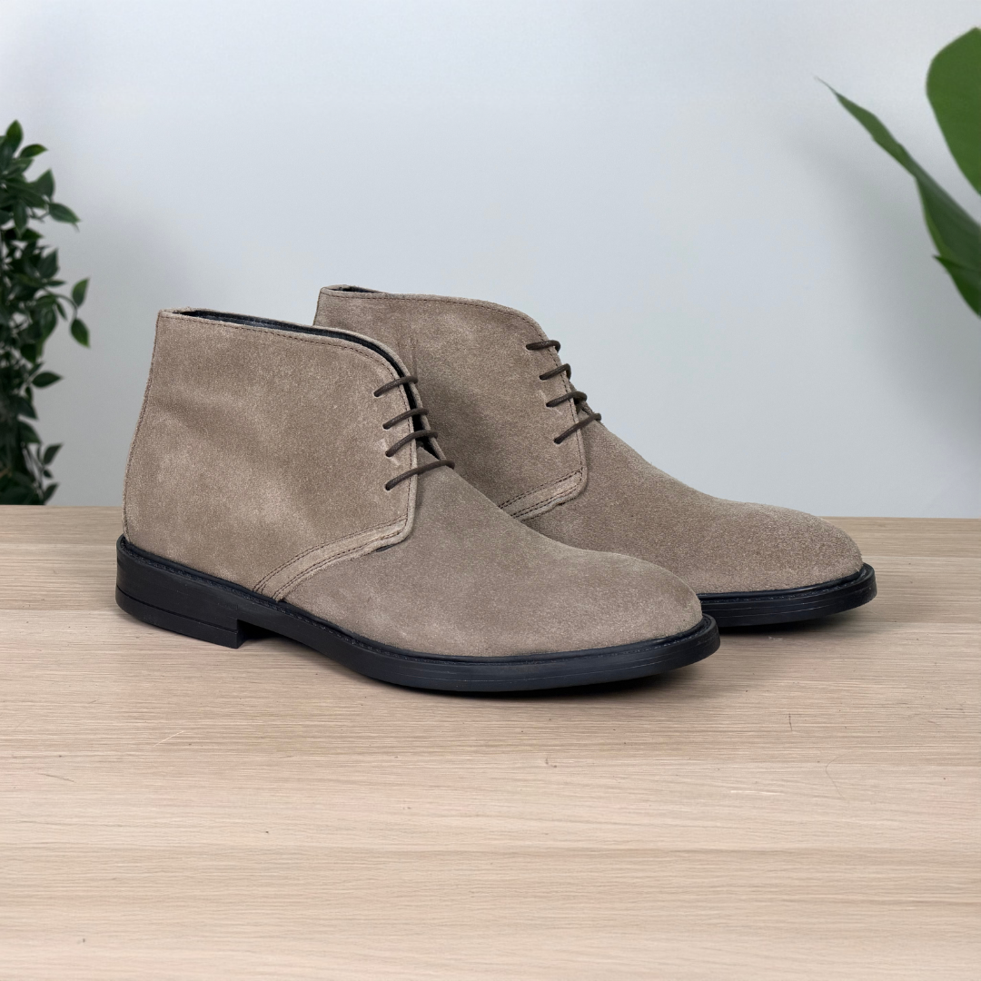 Polacchine in camoscio - Tortora