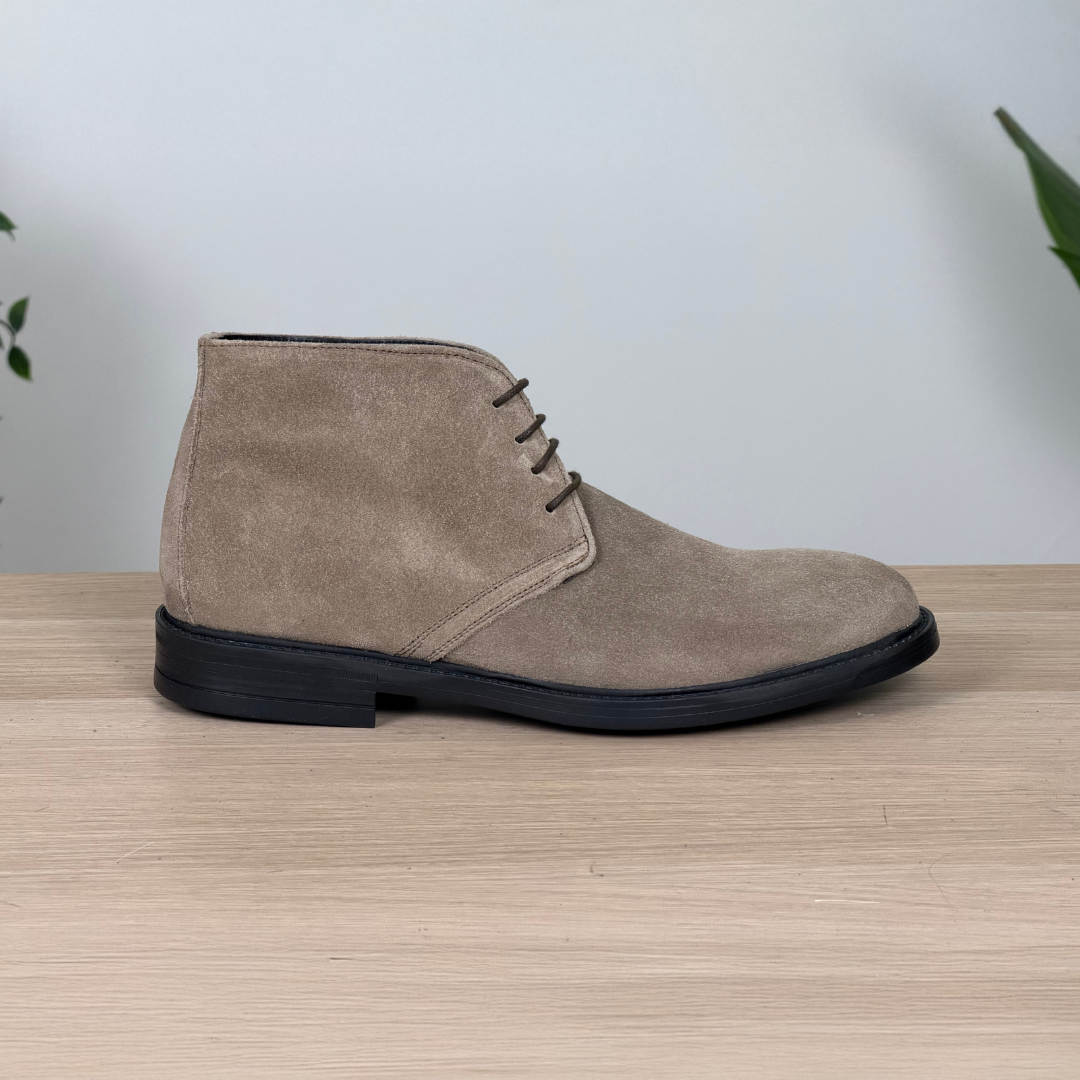 Polacchine in camoscio - Tortora