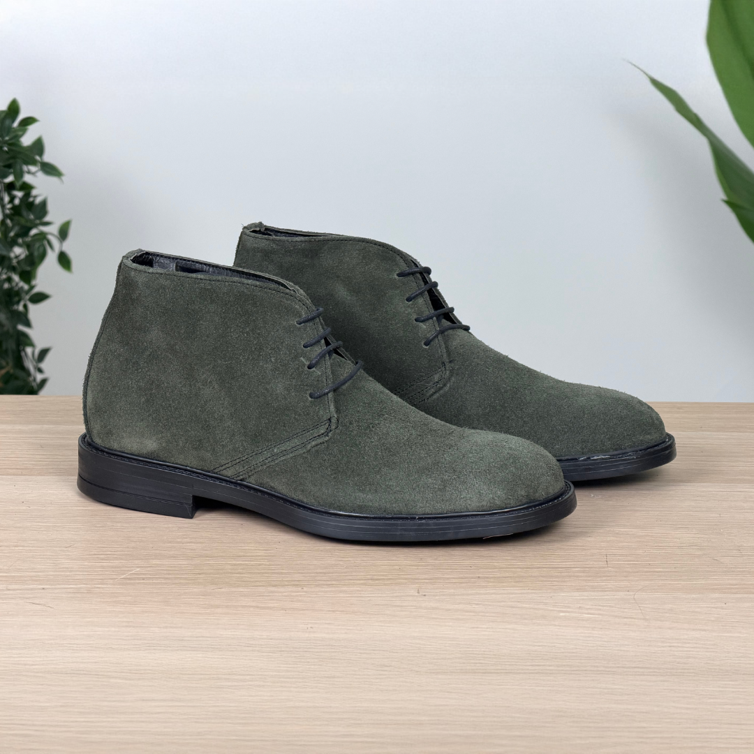 Polacchine in camoscio - Verde