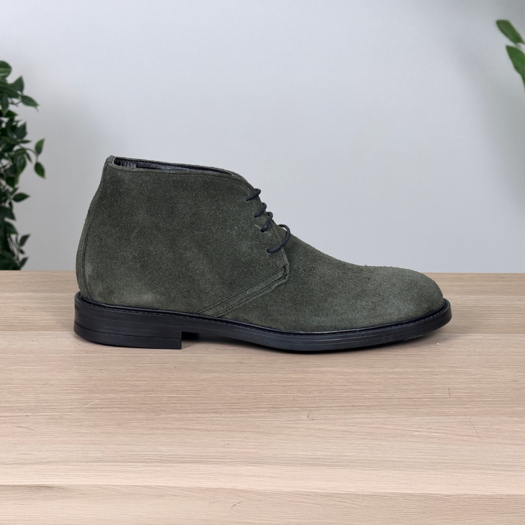 Polacchine in camoscio - Verde