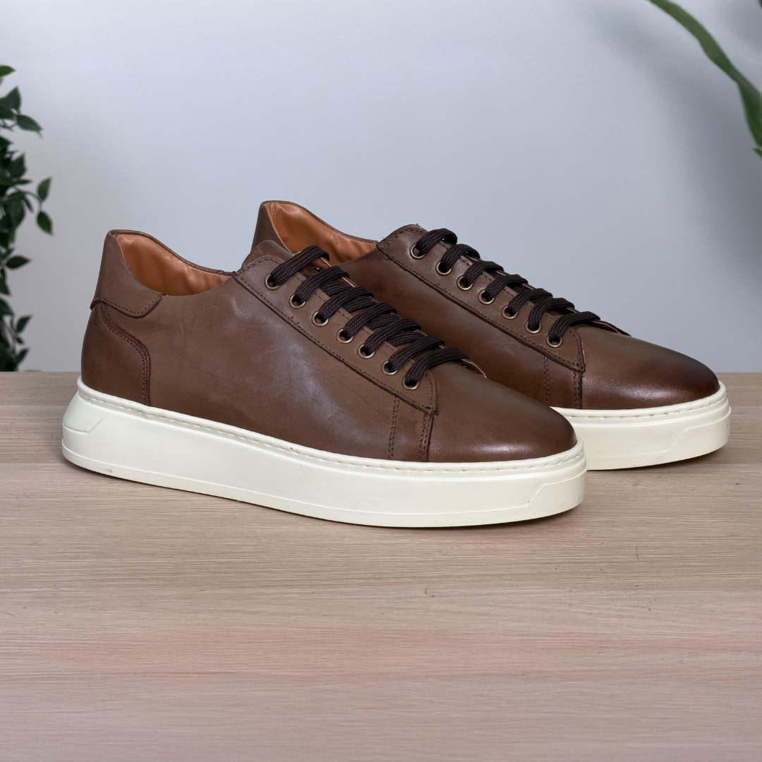 Sneakers in pelle - Testa di Moro