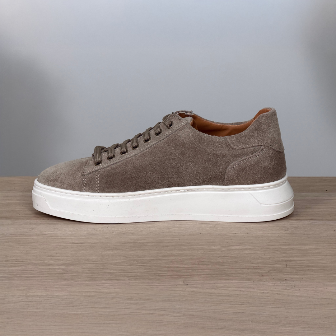 Sneakers in camoscio - Tortora