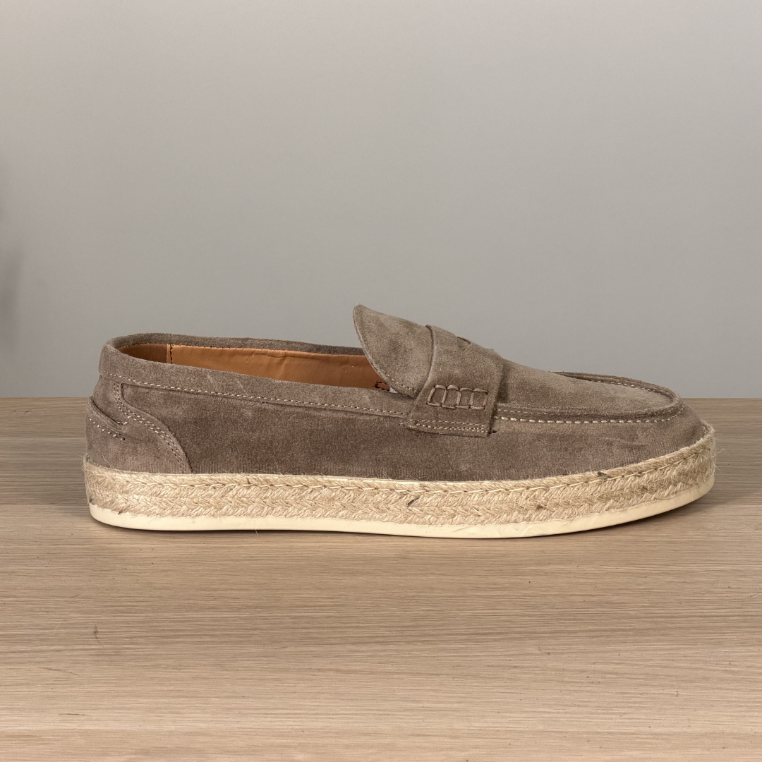Espadrillas in camoscio - Tortora