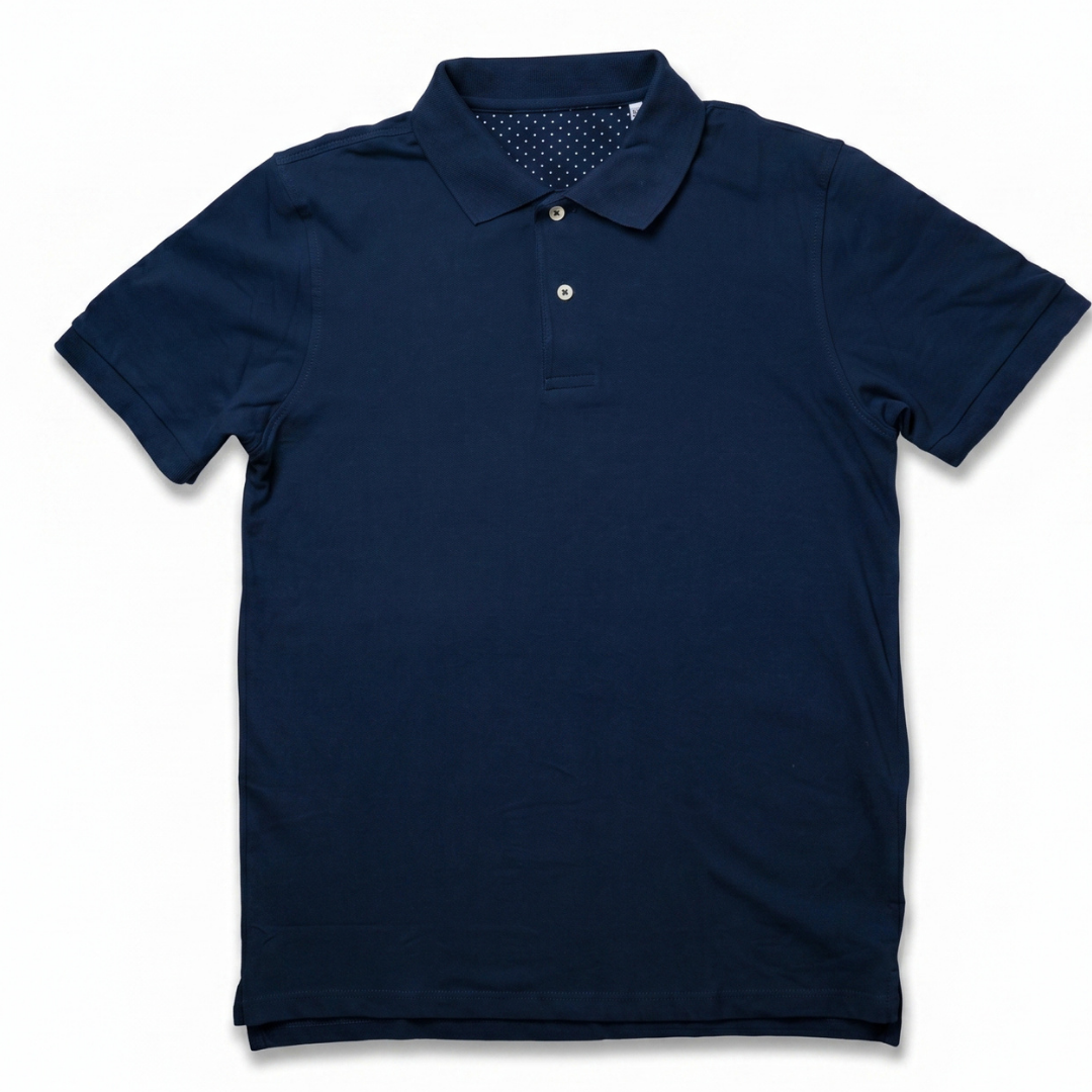 Polo in cotone - Blu