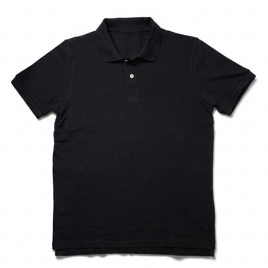 Polo in cotone - Nero