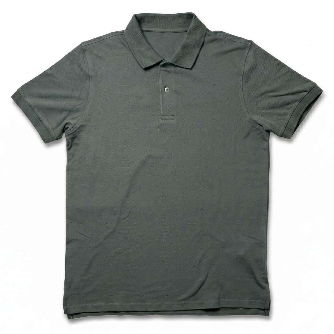 Polo in cotone - Verde Militare