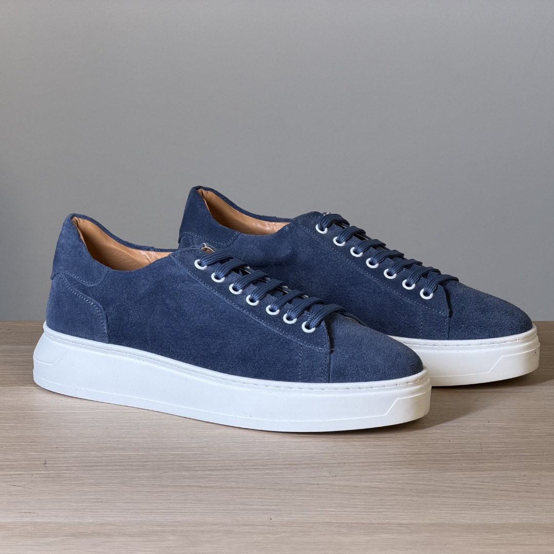 Sneakers in pelle di camoscio - Jeans