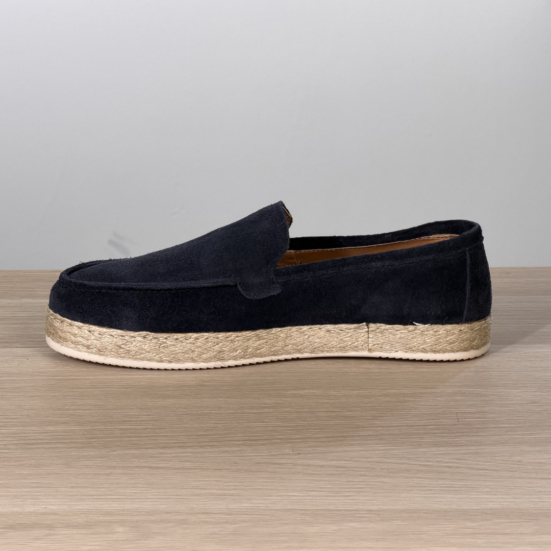 Espadrillas classica in camoscio - Blu