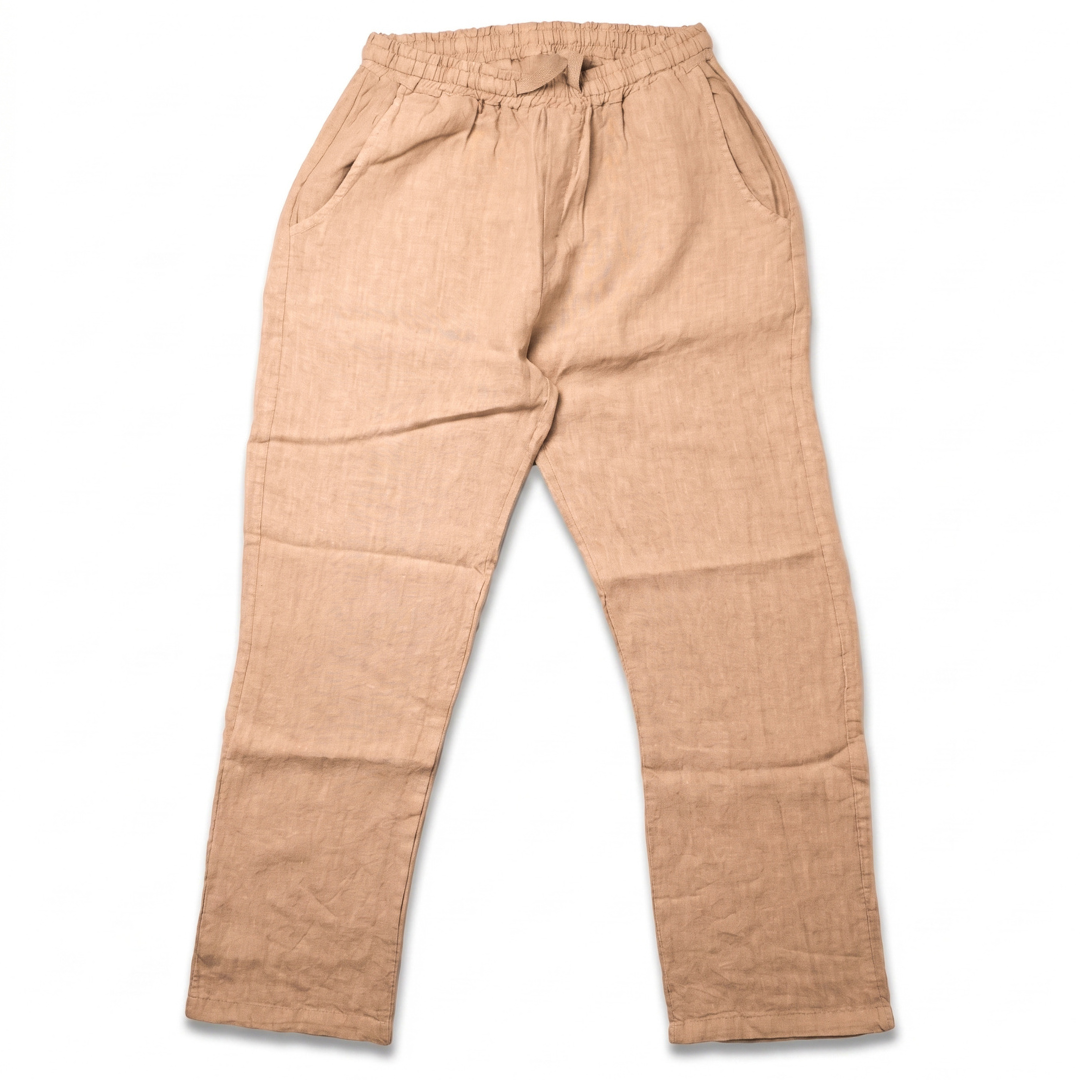 Pantalone Lino  - Cammello