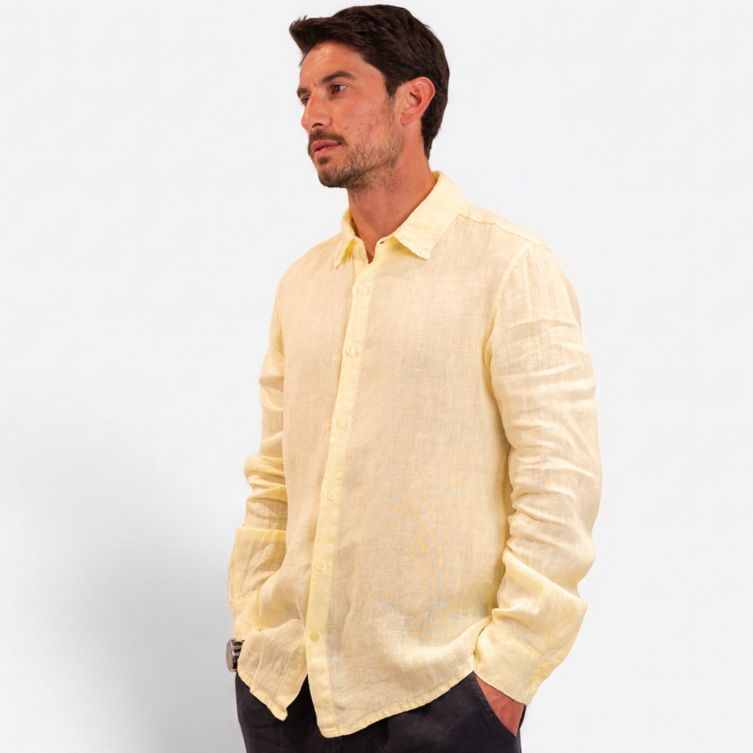 Camicia Lino - Canarino