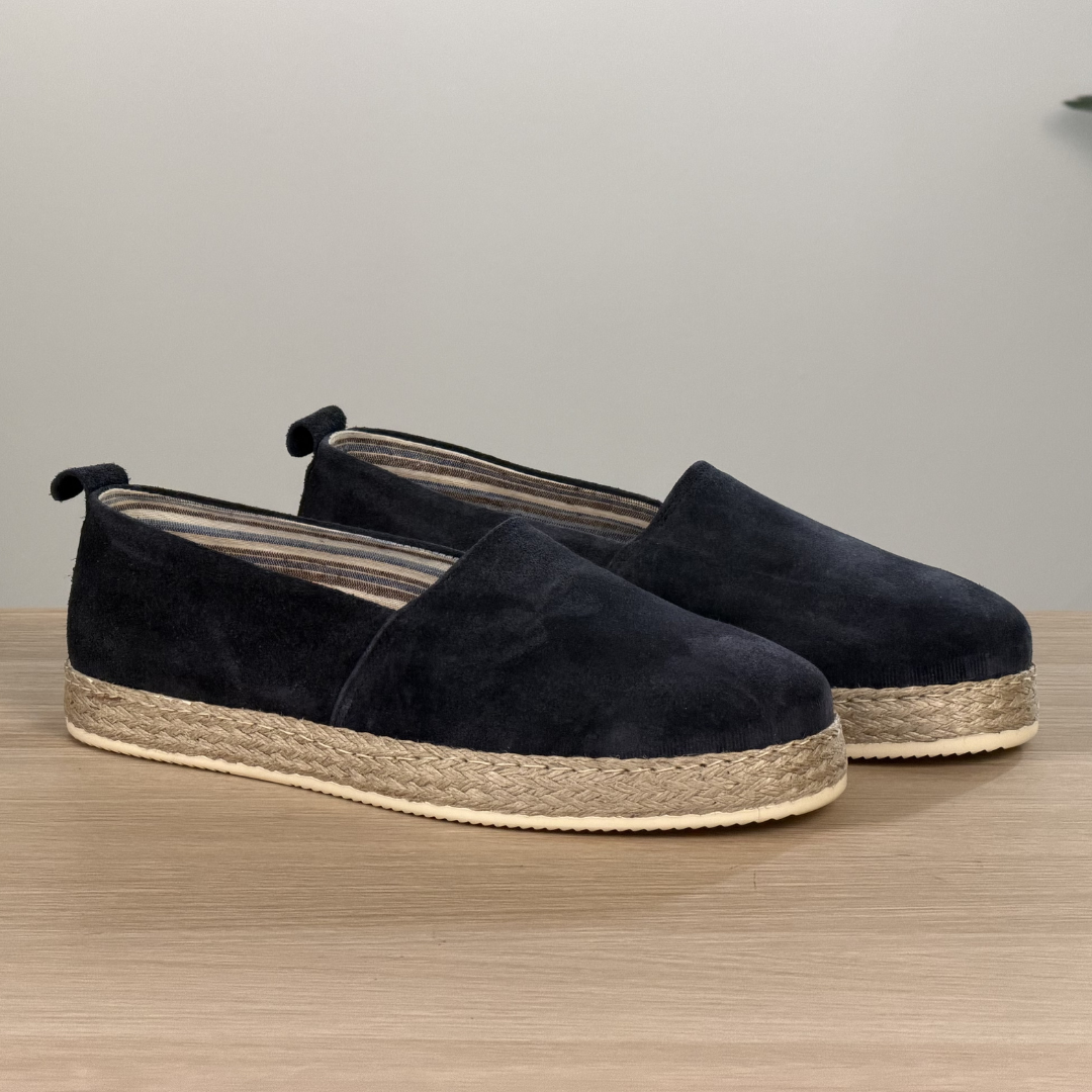 Espadrillas leggere in camoscio - Blu
