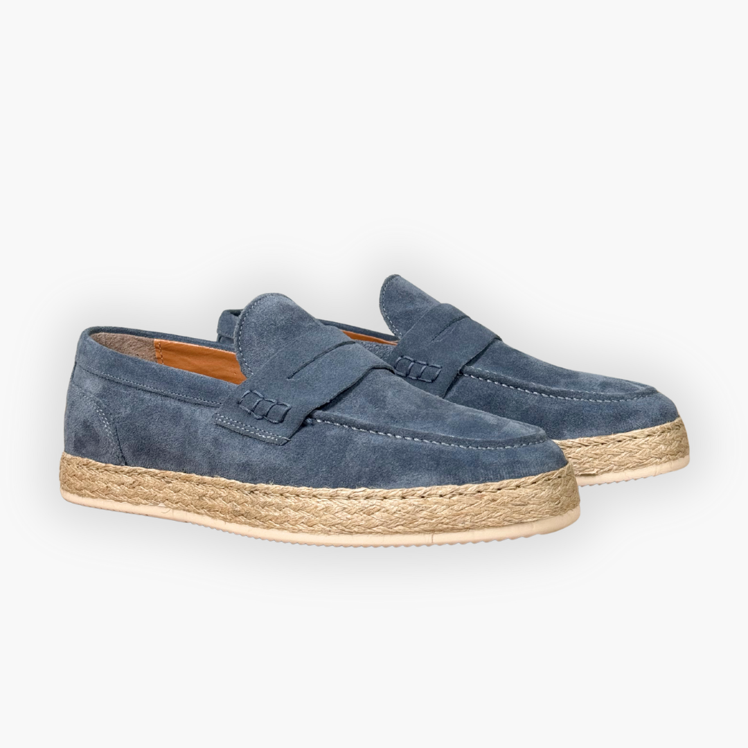 Espadrillas Uomo - Camoscio Jeans