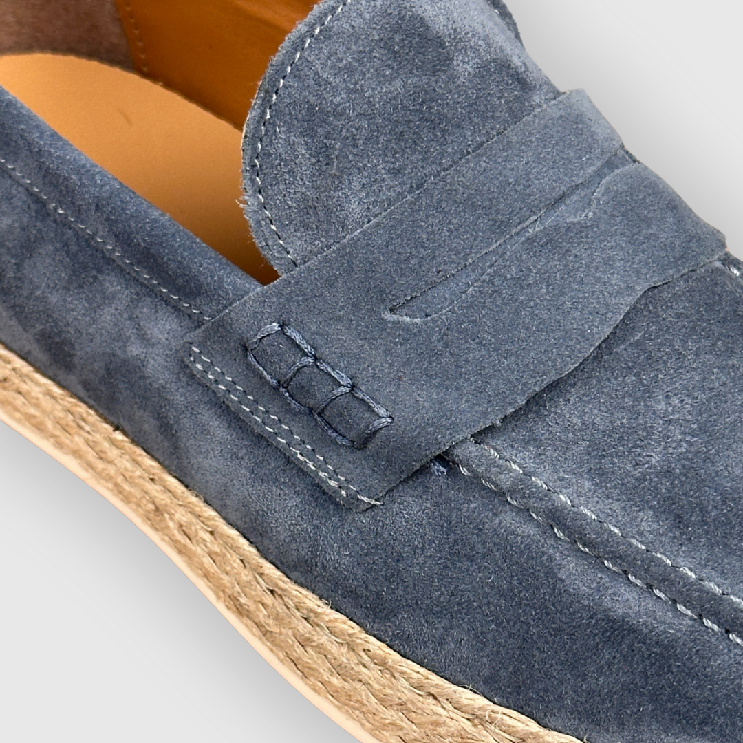 Espadrillas Uomo - Camoscio Jeans