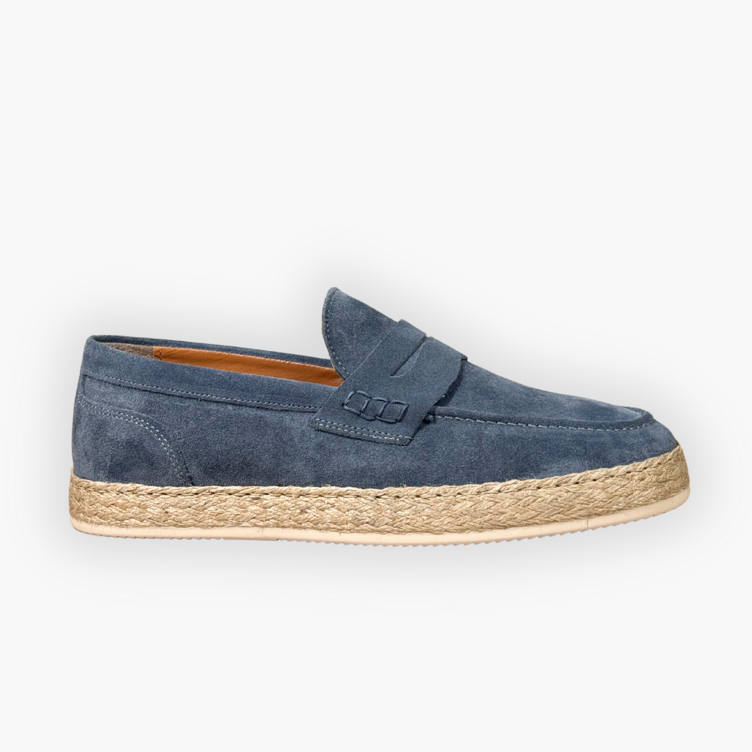 Espadrillas Uomo - Camoscio Jeans