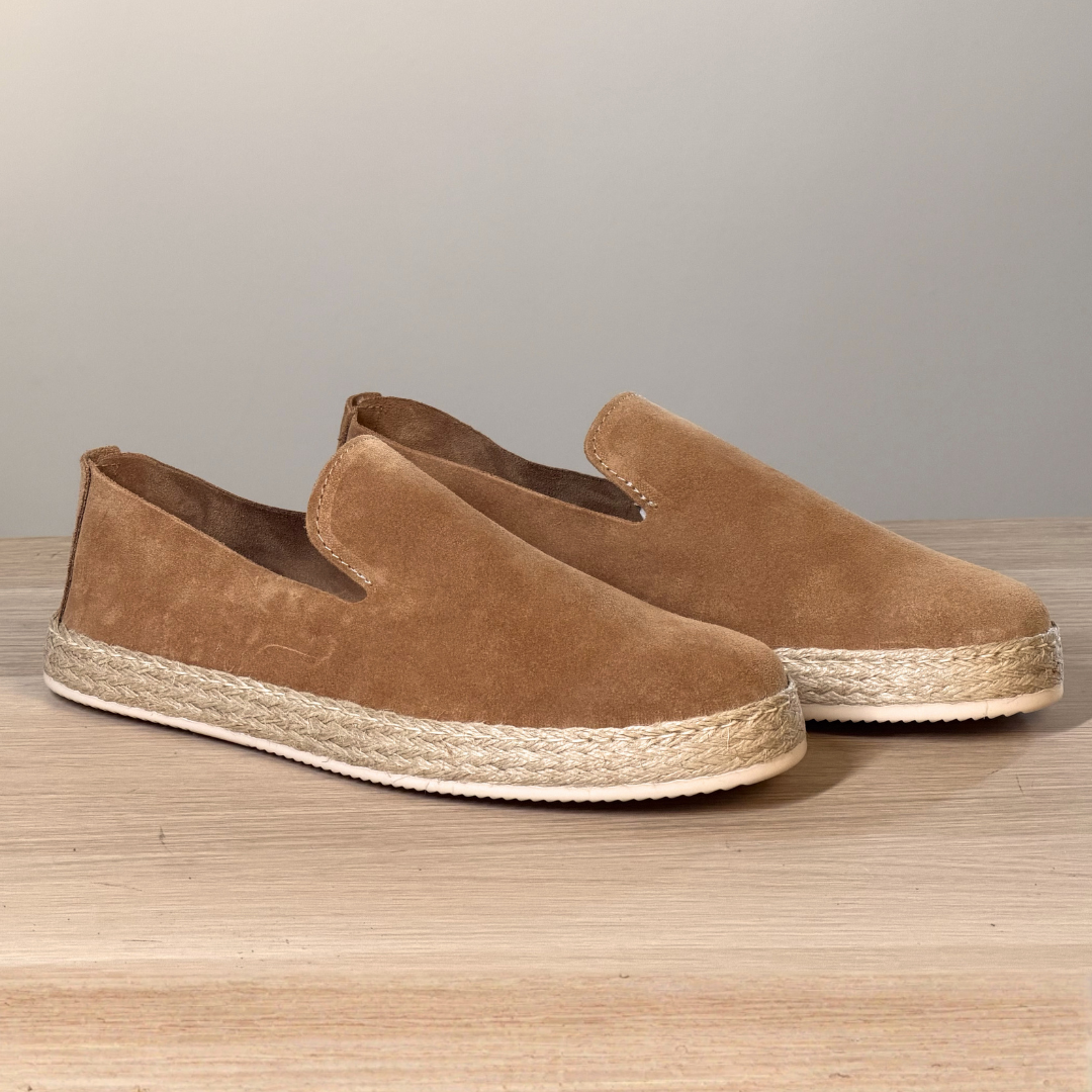 Espadrillas in camoscio - Tabacco
