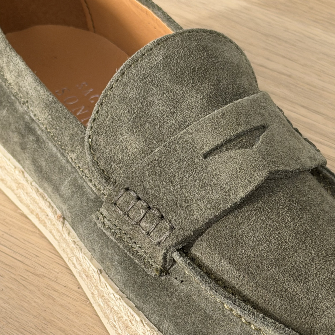 Espadrillas in camoscio - Verde