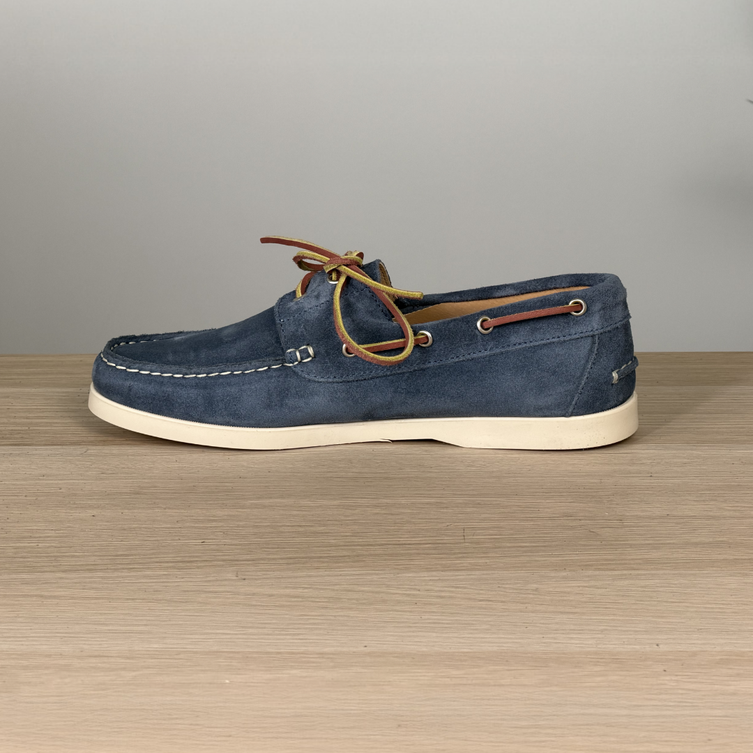 Mocassino da barca in camoscio - Jeans