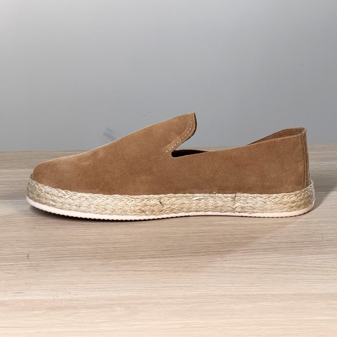 Espadrillas in camoscio - Tabacco