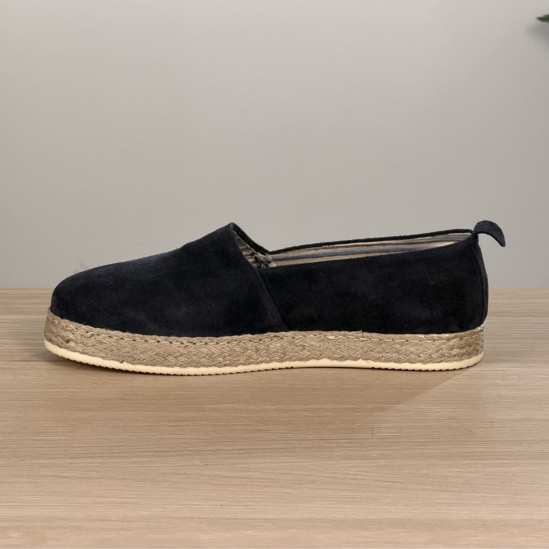Espadrillas leggere in camoscio - Blu