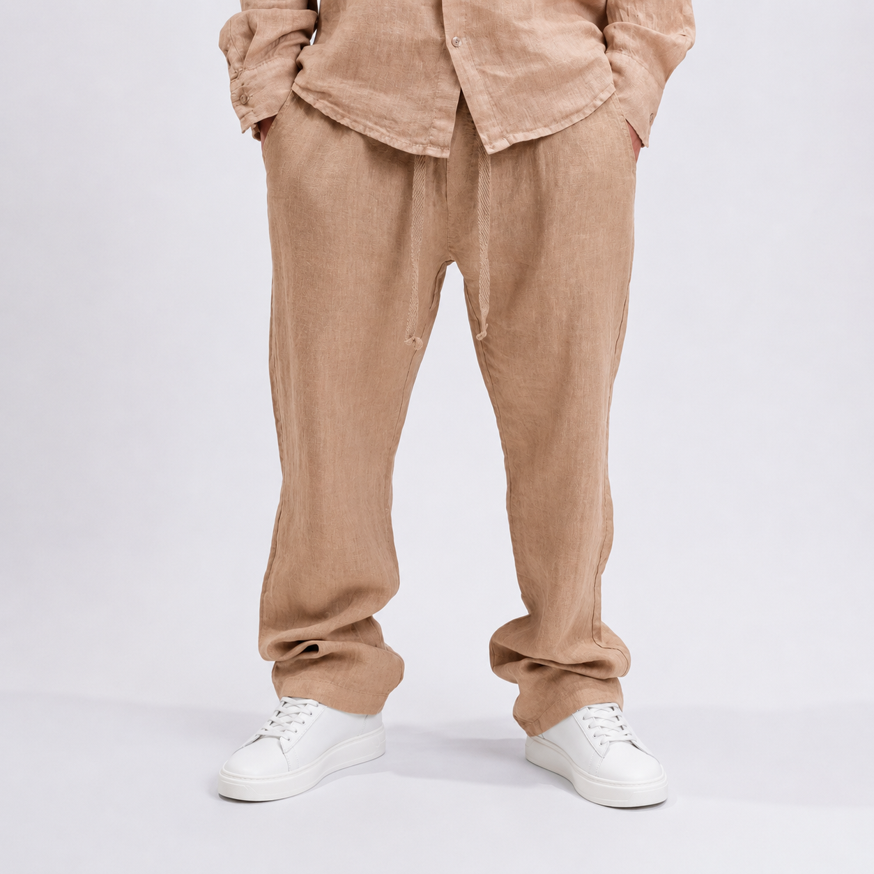 Pantalone Lino  - Cammello