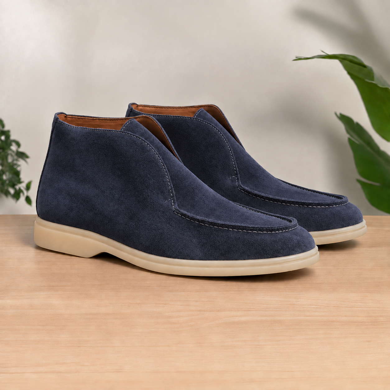 Polacchine senza lacci con suola extralight - Blu